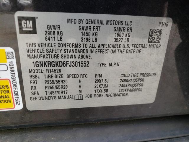 2015 CHEVROLET TRAVERSE L - 1GNKRGKD6FJ301552