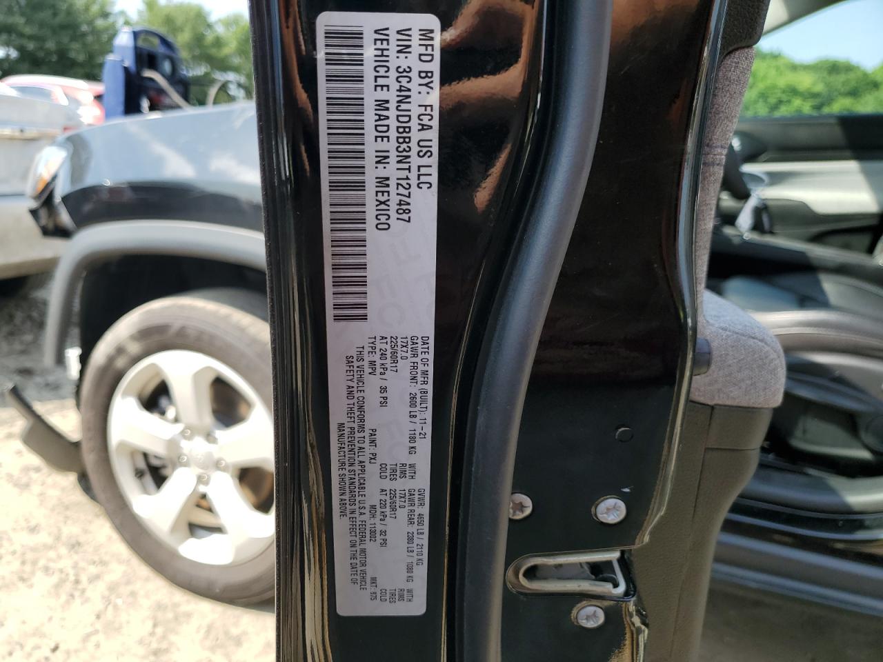 3C4NJDBB3NT127487 2022 Jeep Compass Latitude