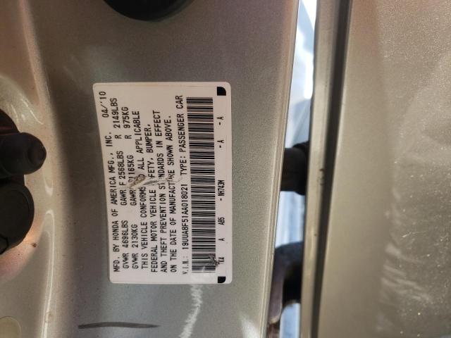 2010 Acura Tl VIN: 19UUA8F51AA018021 Lot: 57948834