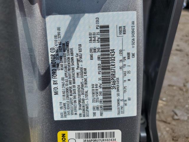 2020 FORD FUSION TIT - 3FA6P0RU7LR102434