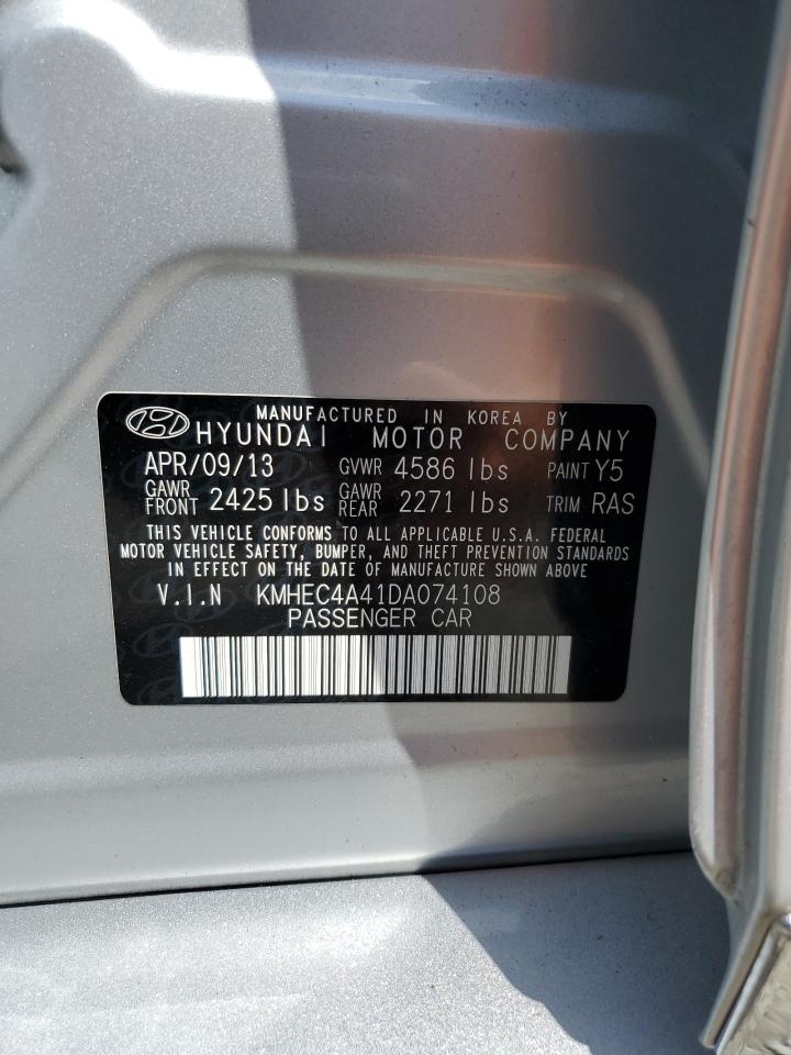 KMHEC4A41DA074108 2013 Hyundai Sonata Hybrid