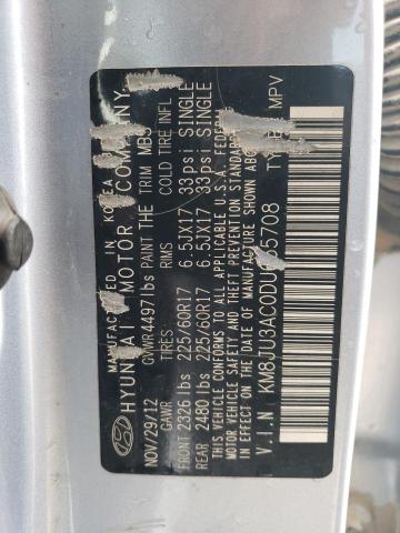 2013 Hyundai Tucson Gls VIN: KM8JU3AC0DU655708 Lot: 59966604