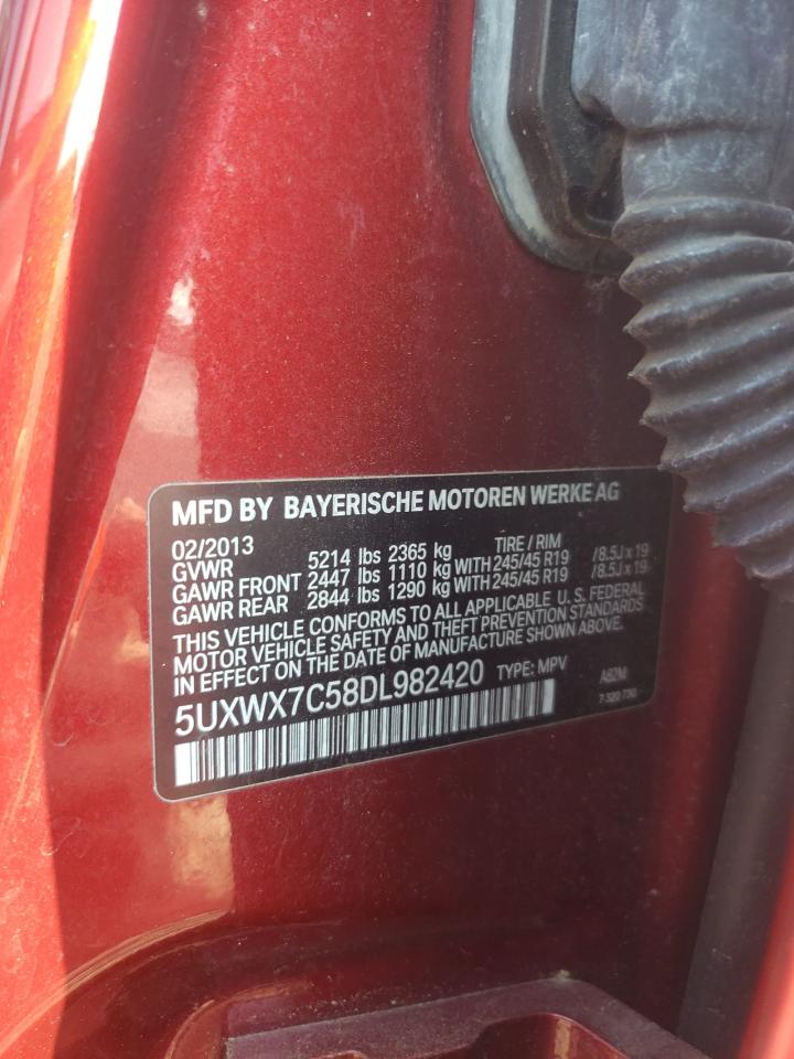 5UXWX7C58DL982420 2013 BMW X3 xDrive35I