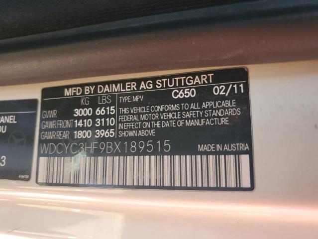 WDCYC3HF9BX189515 2011 Mercedes-Benz G 550