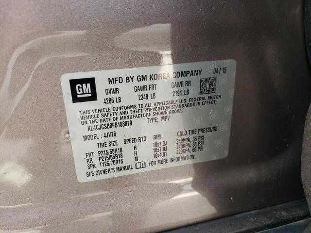 2015 BUICK ENCORE - KL4CJCSB8FB188879
