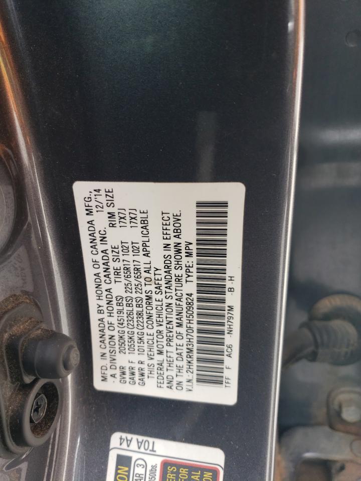 2HKRM3H70FH509824 2015 Honda Cr-V Exl