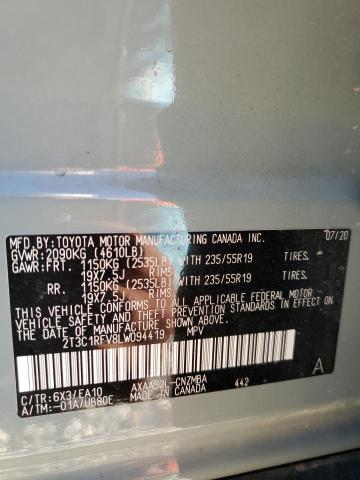 2020 Toyota Rav4 Xle Premium VIN: 2T3C1RFV8LW094419 Lot: 57980054