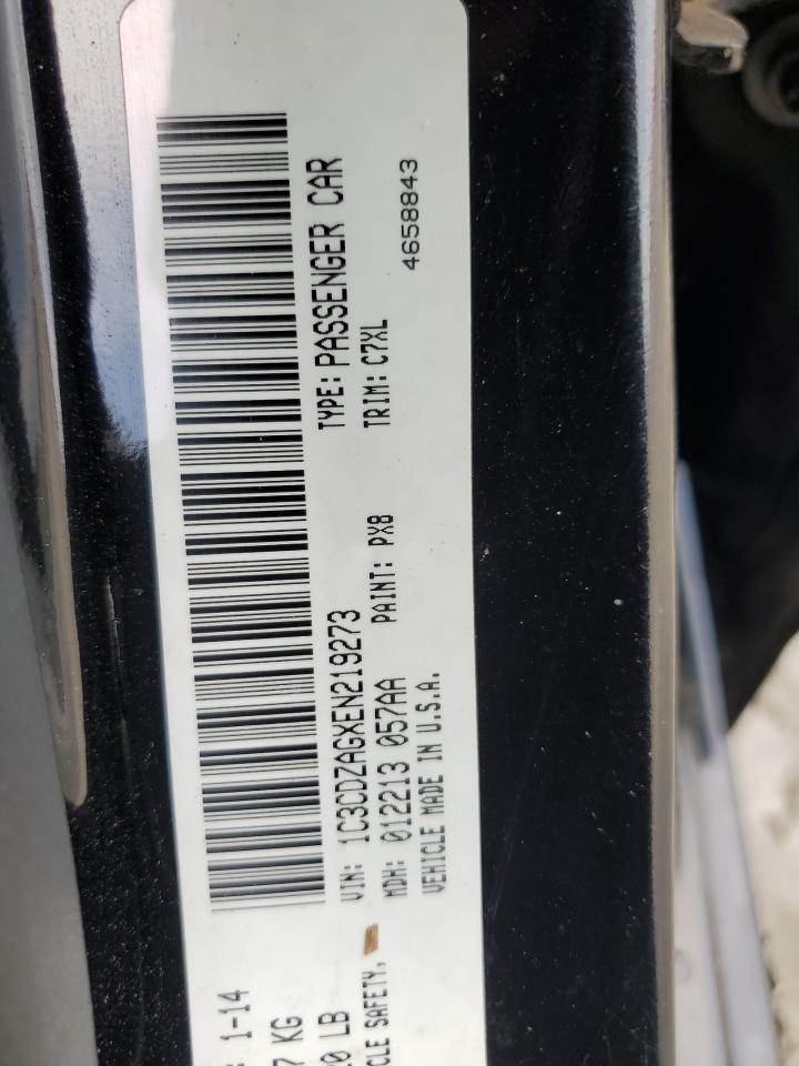 1C3CDZAGXEN219273 2014 Dodge Avenger Se