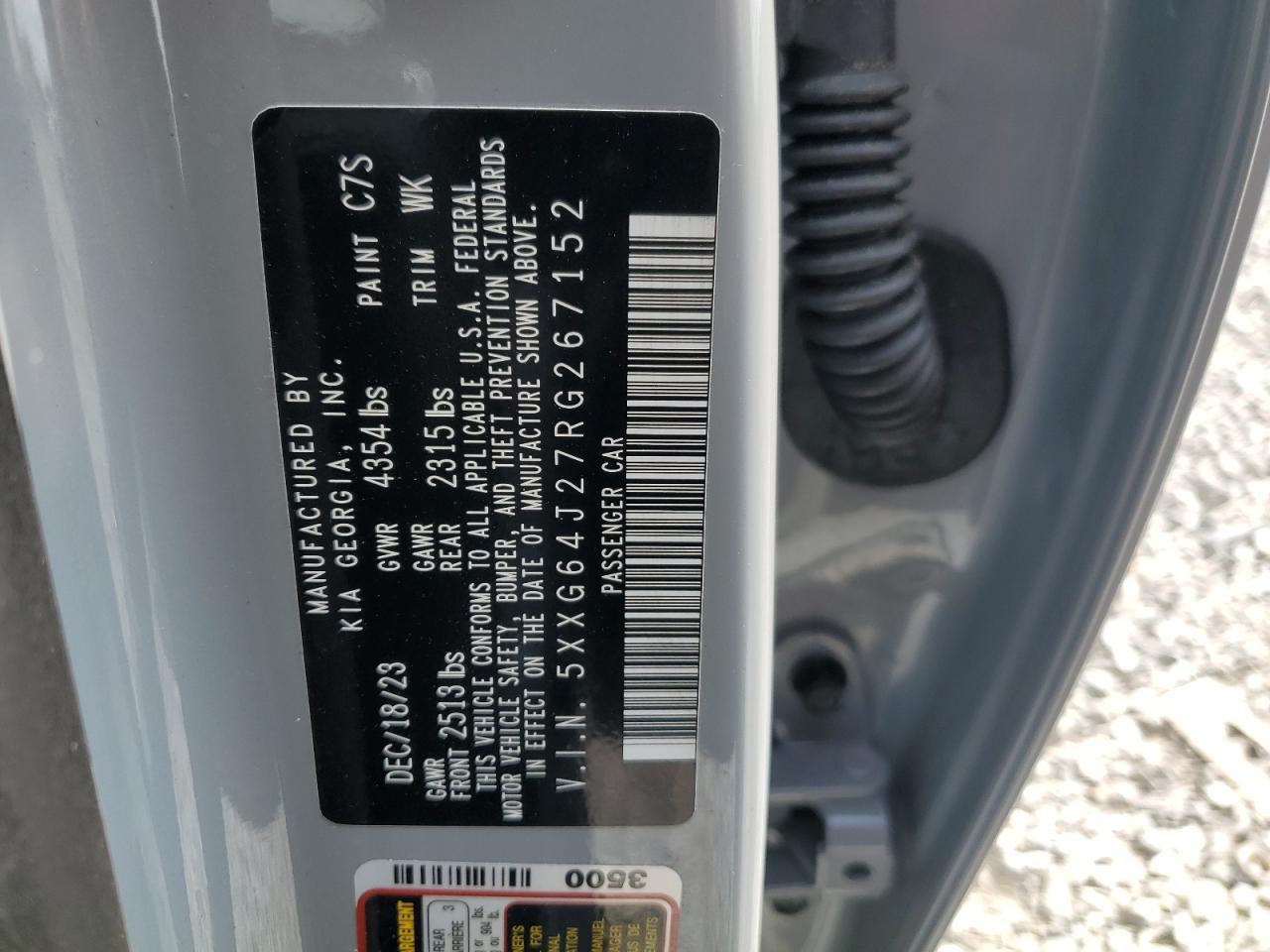 5XXG64J27RG267152 2024 Kia K5 Gt Line