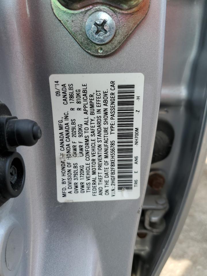 2HGFB2F8XEH556785 2014 Honda Civic Ex