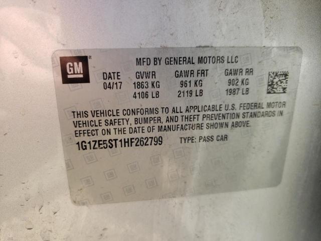 2017 Chevrolet Malibu Lt VIN: 1G1ZE5ST1HF262799 Lot: 60115804