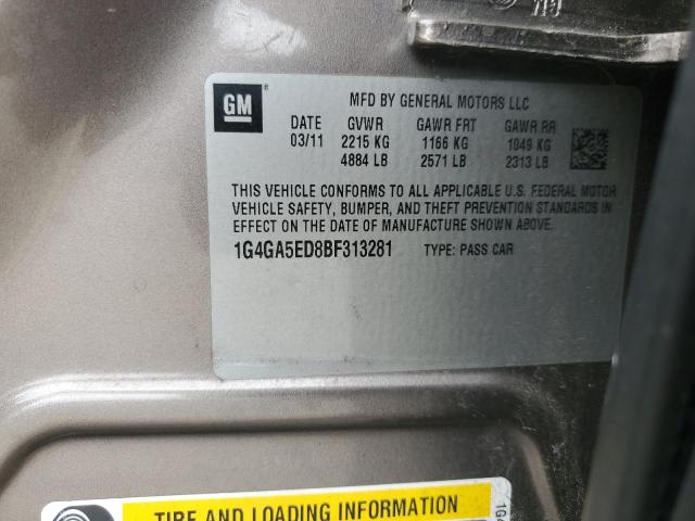 2011 Buick Lacrosse Cx VIN: 1G4GA5ED8BF313281 Lot: 58101784