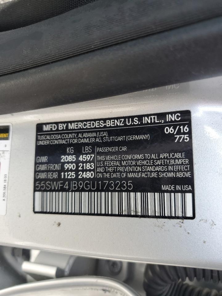 55SWF4JB9GU173235 2016 Mercedes-Benz C 300