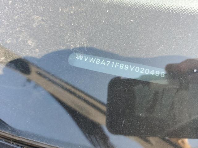 2009 Volkswagen Eos Turbo VIN: WVWBA71F89V020496 Lot: 59073854