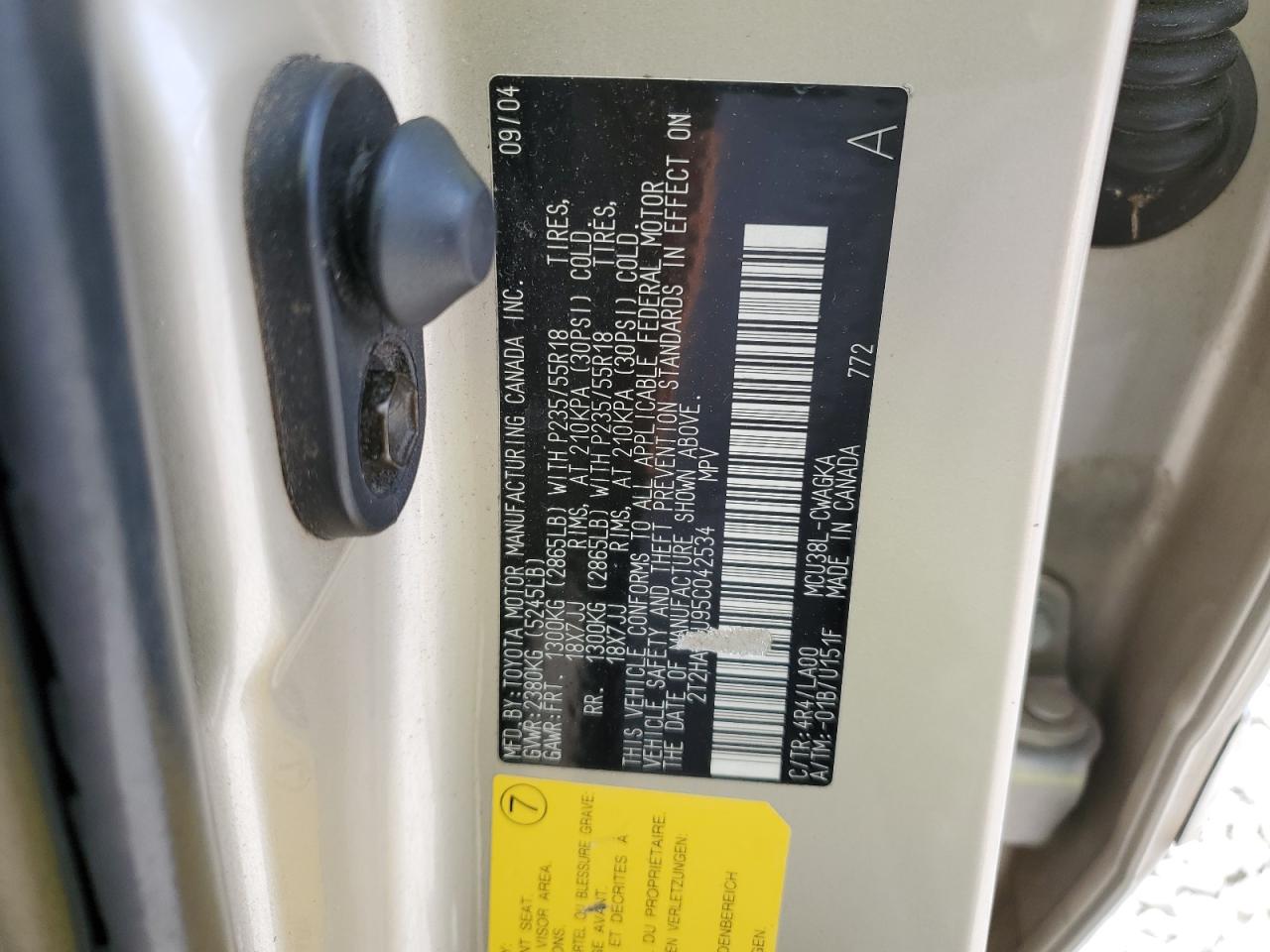 2T2HA31U95C042534 2005 Lexus Rx 330