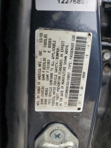 2006 Honda Accord Ex VIN: 1HGCM56816A109857 Lot: 60515504