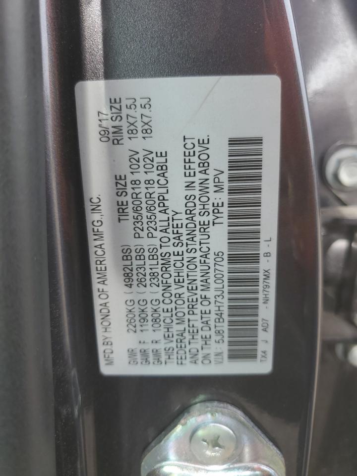 5J8TB4H73JL007705 2018 Acura Rdx Advance