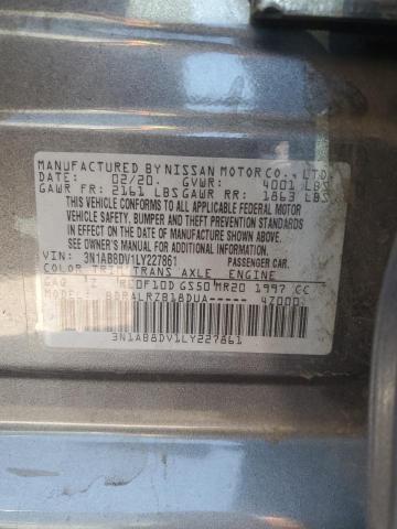 2020 Nissan Sentra Sr VIN: 3N1AB8DV1LY227861 Lot: 59293484