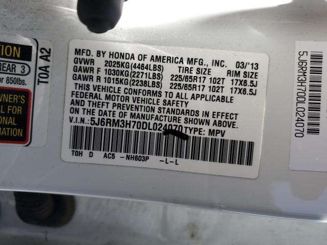 2013 Honda Cr-V Exl VIN: 5J6RM3H70DL024070 Lot: 60162994