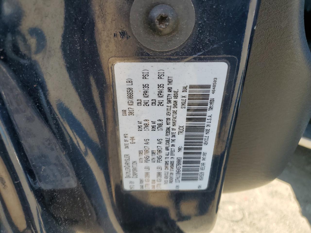 1D7HU18N64S780003 2004 Dodge Ram 1500 St