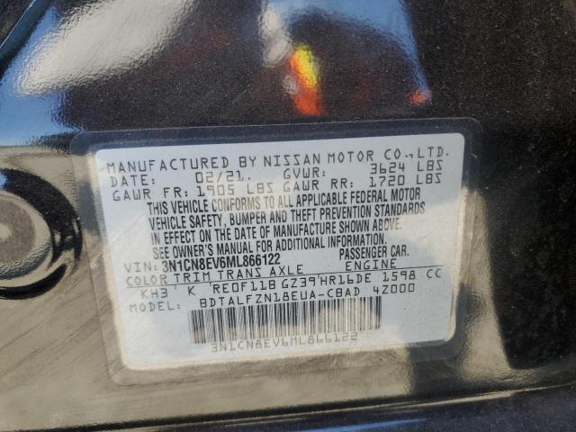 3N1CN8EV6ML866122 Nissan Versa SV 12