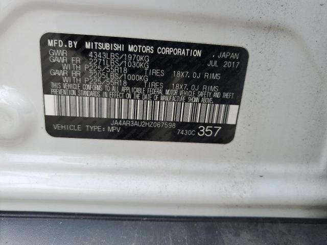 JA4AR3AU2HZ067598 2017 MITSUBISHI OUTLANDER - Image 13