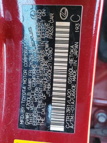 2014 Lexus Es 350 VIN: JTHBK1GG0E2110780 Lot: 57285204