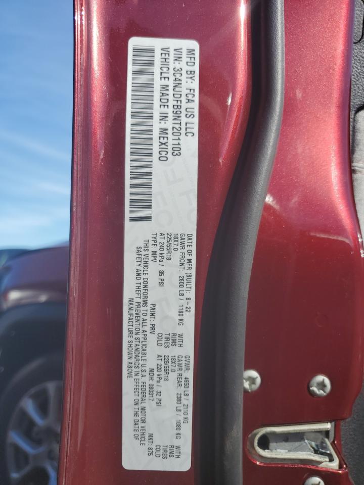 3C4NJDFB9NT201103 2022 Jeep Compass Latitude Lux