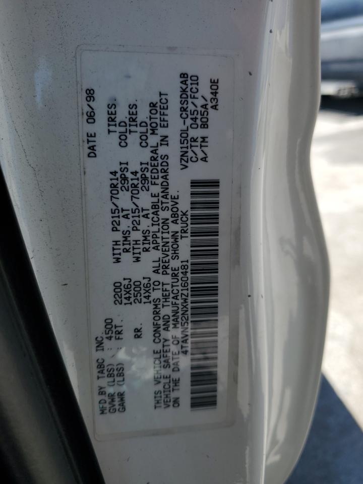 4TAVN52NXWZ160481 1998 Toyota Tacoma Xtracab