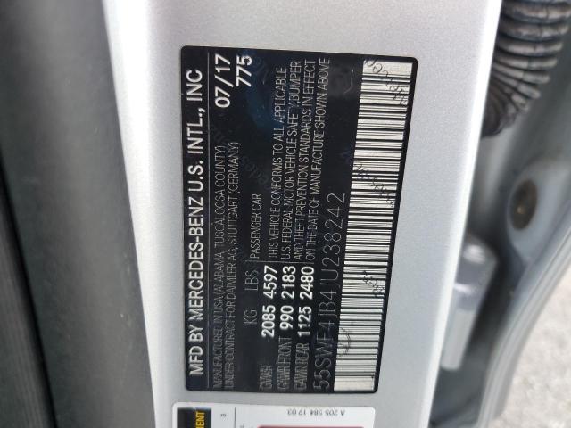 2018 Mercedes-Benz C 300 VIN: 55SWF4JB4JU238242 Lot: 59491324