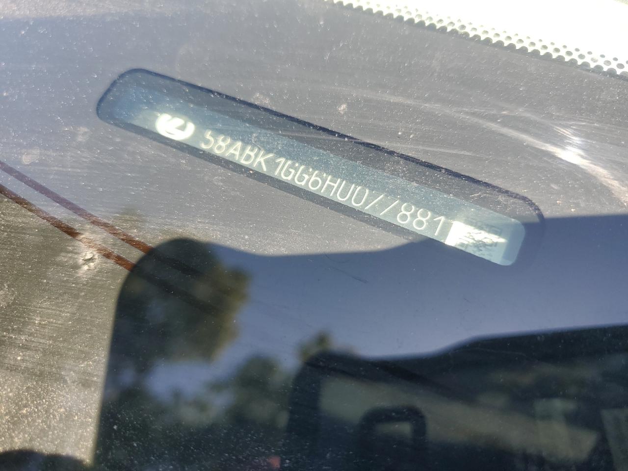 58ABK1GG6HU077881 2017 Lexus Es 350