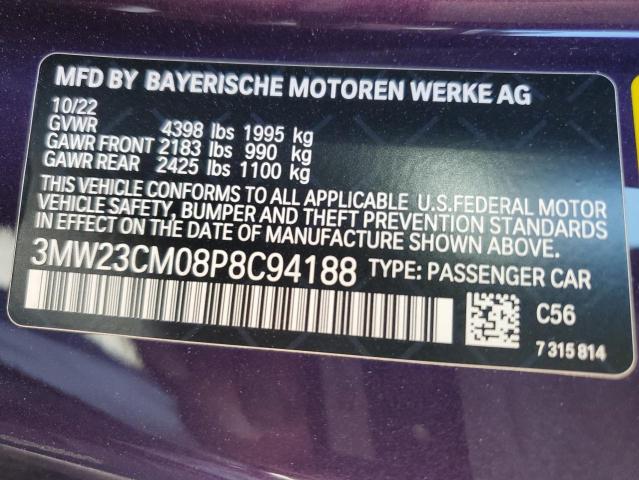 VIN 3MW23CM08P8C94188 2023 BMW 2 Series, 230I no.13