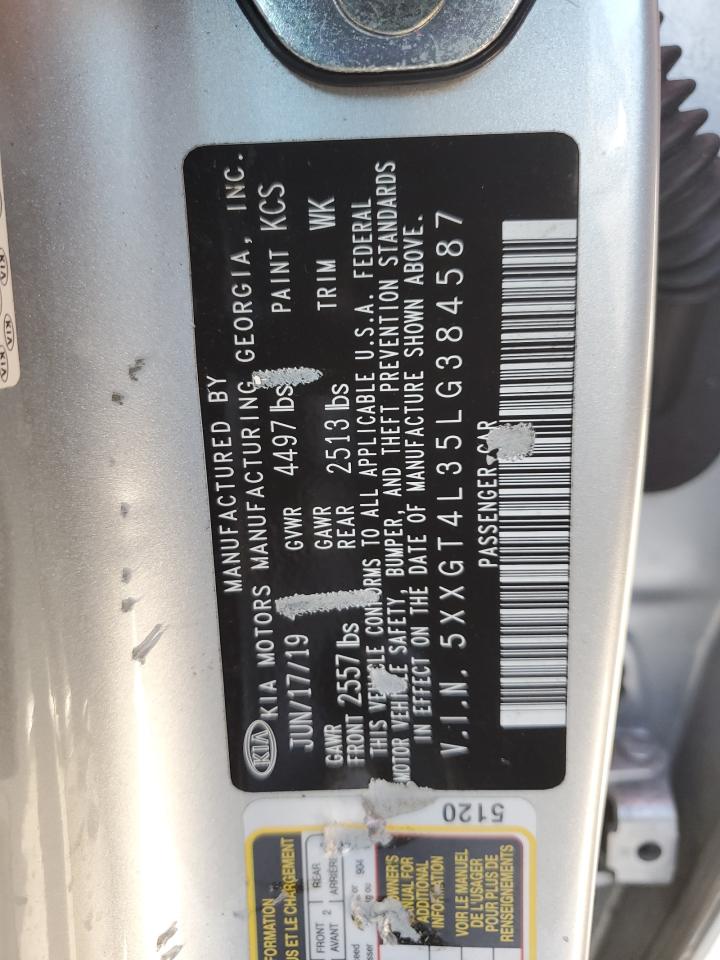 5XXGT4L35LG384587 2020 Kia Optima Lx