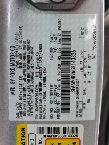 3FA6P0K96GR143326 2016 FORD FUSION - Image 12