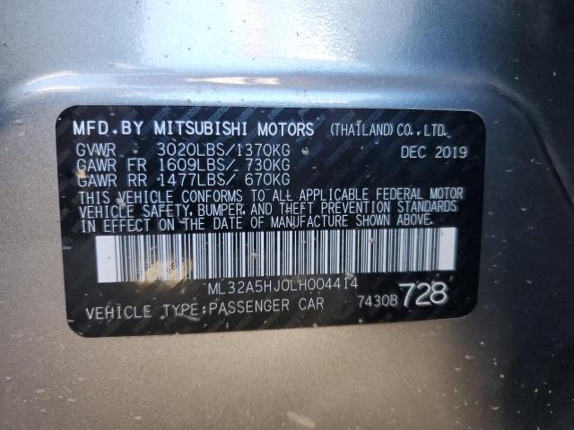 2020 Mitsubishi Mirage Le VIN: ML32A5HJ0LH004414 Lot: 58327624