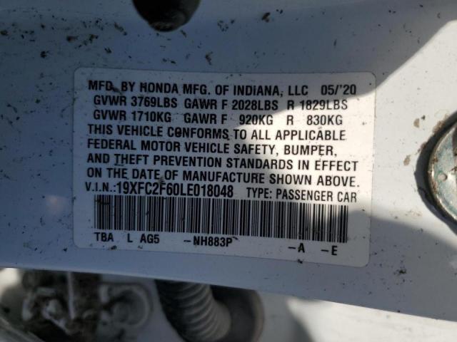 2020 HONDA CIVIC LX - 19XFC2F60LE018048