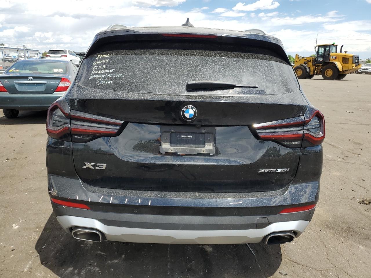 2022 BMW X3 xDrive30I vin: 5UX53DP06N9J89409