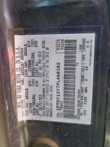 1993 Ford F150 VIN: 1FTEF15Y7PLA68183 Lot: 61167844