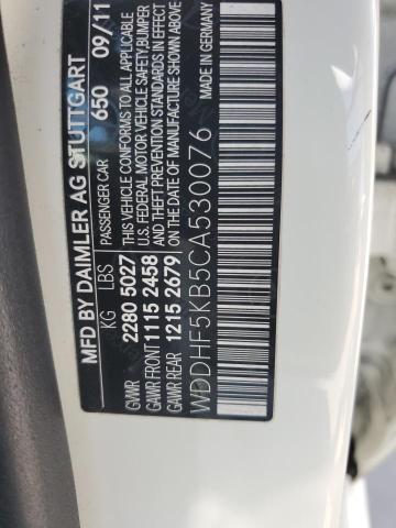 2012 Mercedes-Benz E 350 VIN: WDDHF5KB5CA530076 Lot: 60748684