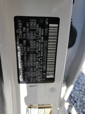 2016 Hyundai Tucson Limited VIN: KM8J3CA20GU077012 Lot: 57627364