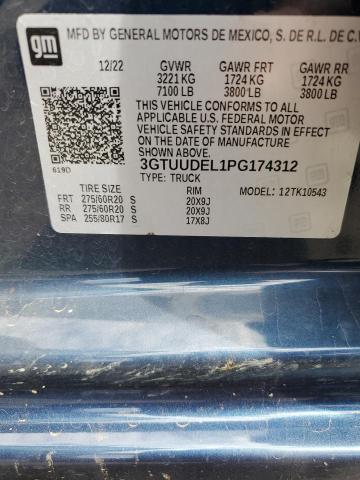 2023 GMC SIERRA K15 - 3GTUUDEL1PG174312