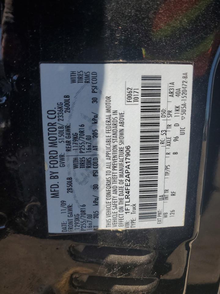 1FTLR4FE2APA17906 2010 Ford Ranger Super Cab