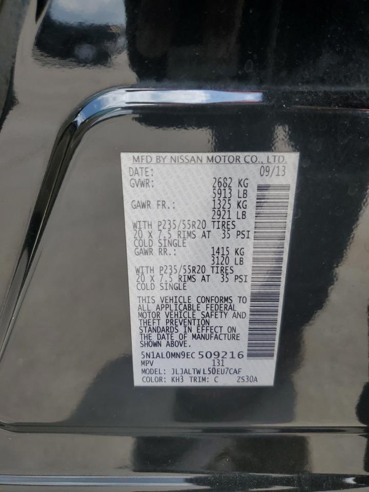 5N1AL0MN9EC509216 2014 Infiniti Qx60