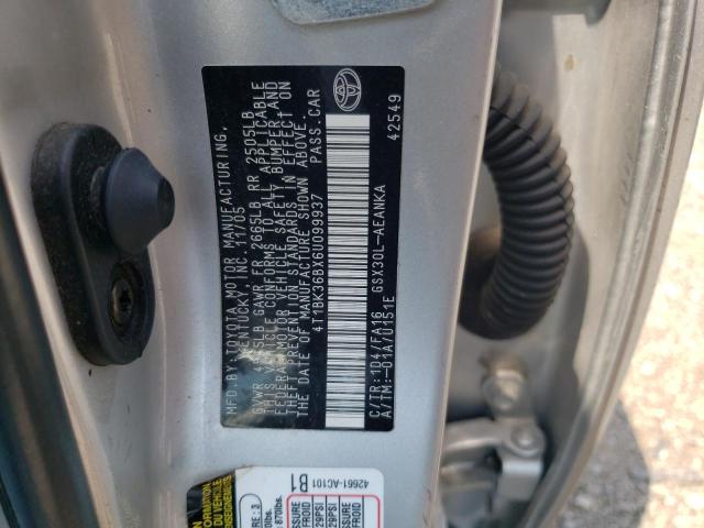 2006 Toyota Avalon Xl VIN: 4T1BK36BX6U099937 Lot: 59962974