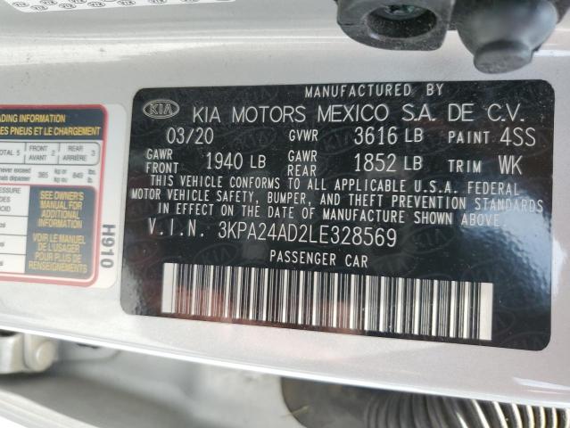 2020 Kia Rio Lx VIN: 3KPA24AD2LE328569 Lot: 59405144