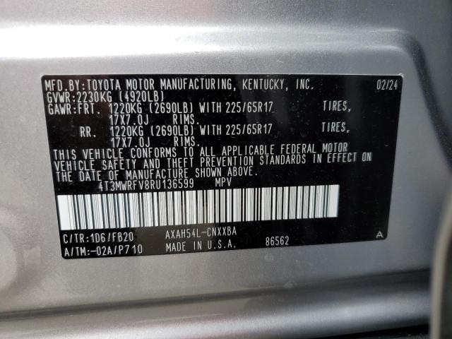 2024 TOYOTA RAV4 LE - 4T3MWRFV8RU136599