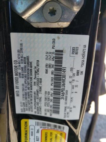 VIN 3FA6P0LU6HR301491 2017 Ford Fusion, Se Hybrid no.12