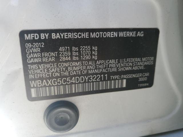 VIN WBAXG5C54DDY32211 2013 BMW 5 Series, 528 I no.12