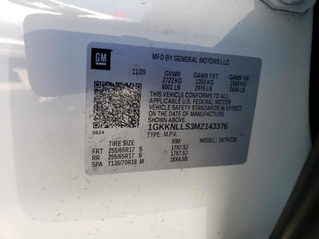 2021 GMC Acadia At4 VIN: 1GKKNLLS3MZ143376 Lot: 57723304