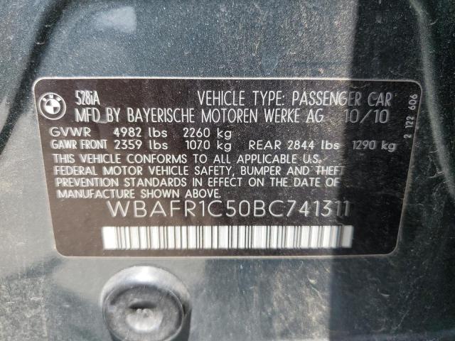 2011 BMW 528 I VIN: WBAFR1C50BC741311 Lot: 60334364